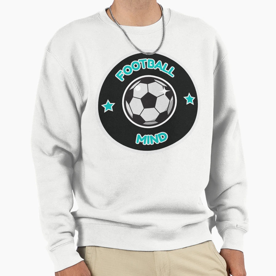 Football Mind Sweatshirt - Graphic Print Men Women - T-Shirt, Sweatshirt, Hoodie