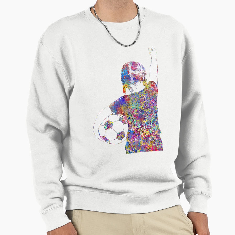 Soccer Player Little Ball Sweatshirt - Aesthetic Graphic for Adults - T-Shirt, Sweatshirt, Hoodie