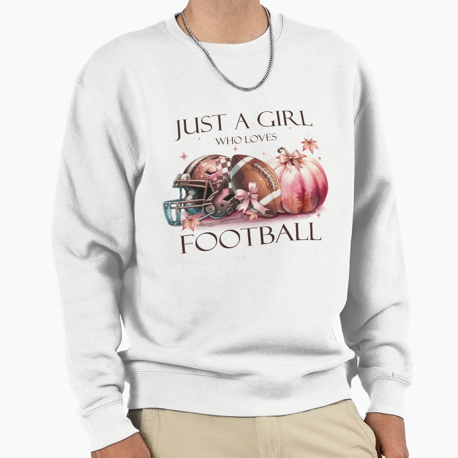 Just Who Loves Football Fall Sweatshirt - Streetwear Style Men Women - T-Shirt, Sweatshirt, Hoodie