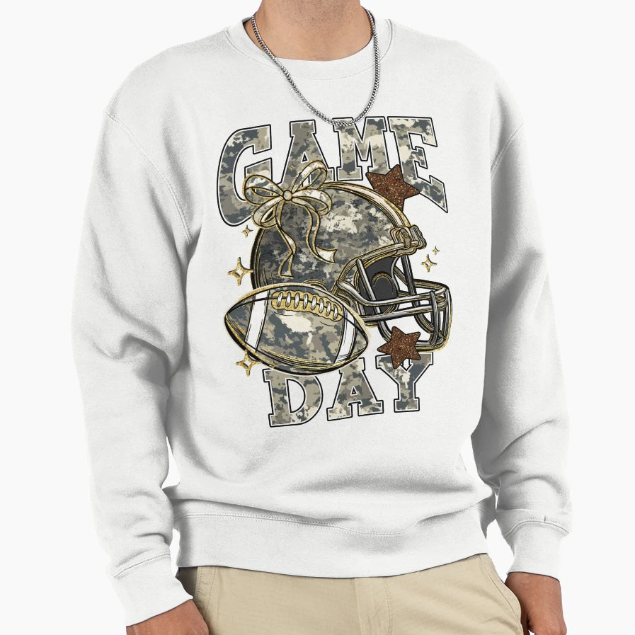 Glitter Game Day Sport Lovers Sweatshirt - Fun Novelty Design Unisex - T-Shirt, Sweatshirt, Hoodie
