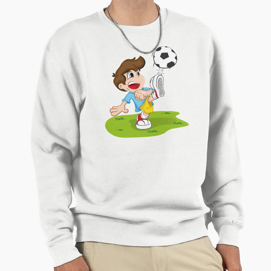 Illustration Is Character Child Kicking Sweatshirt - Graphic Print Unisex - T-Shirt, Sweatshirt, Hoodie