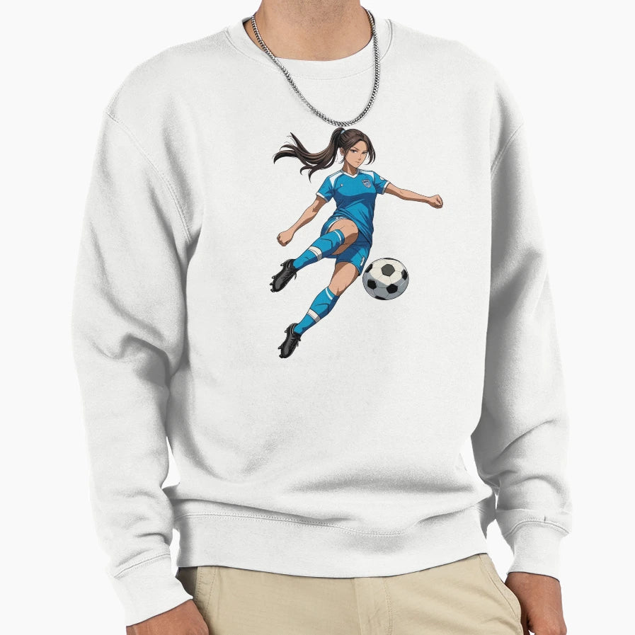 Anime Soccer Sweatshirt - Aesthetic Graphic Men Women - T-Shirt, Sweatshirt, Hoodie