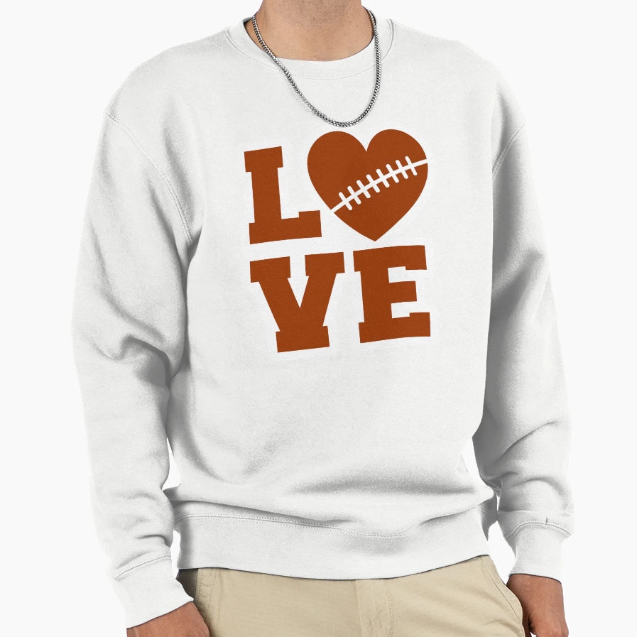 Football Love Sweatshirt - Novelty Apparel Unisex - T-Shirt, Sweatshirt, Hoodie