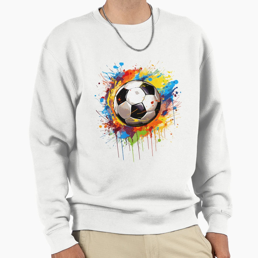 Soccer Ball Sweatshirt - Casual Everyday Wear for Adults - T-Shirt, Sweatshirt, Hoodie