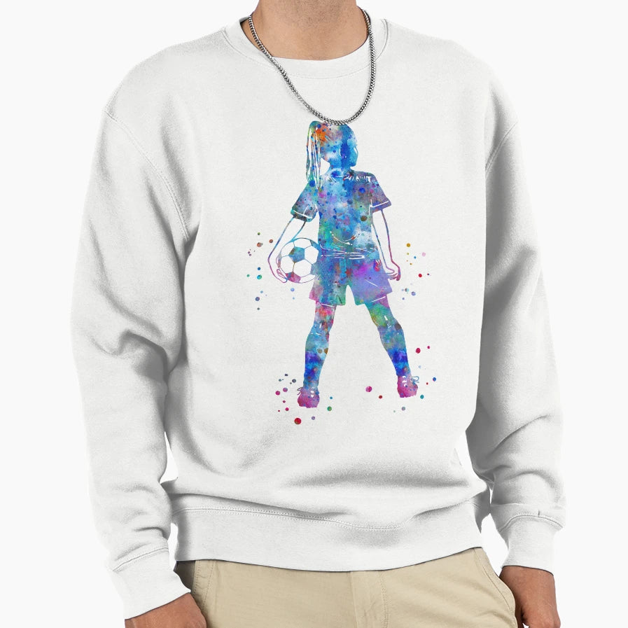 Soccer Player Sweatshirt - Minimalist Print for Adults - T-Shirt, Sweatshirt, Hoodie