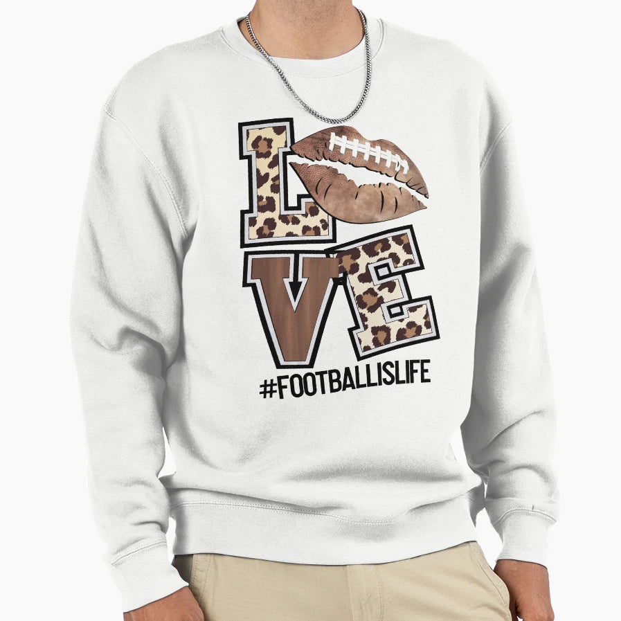 American Football Lover Soccer Sweatshirt - Minimalist Print Men Women - T-Shirt, Sweatshirt, Hoodie