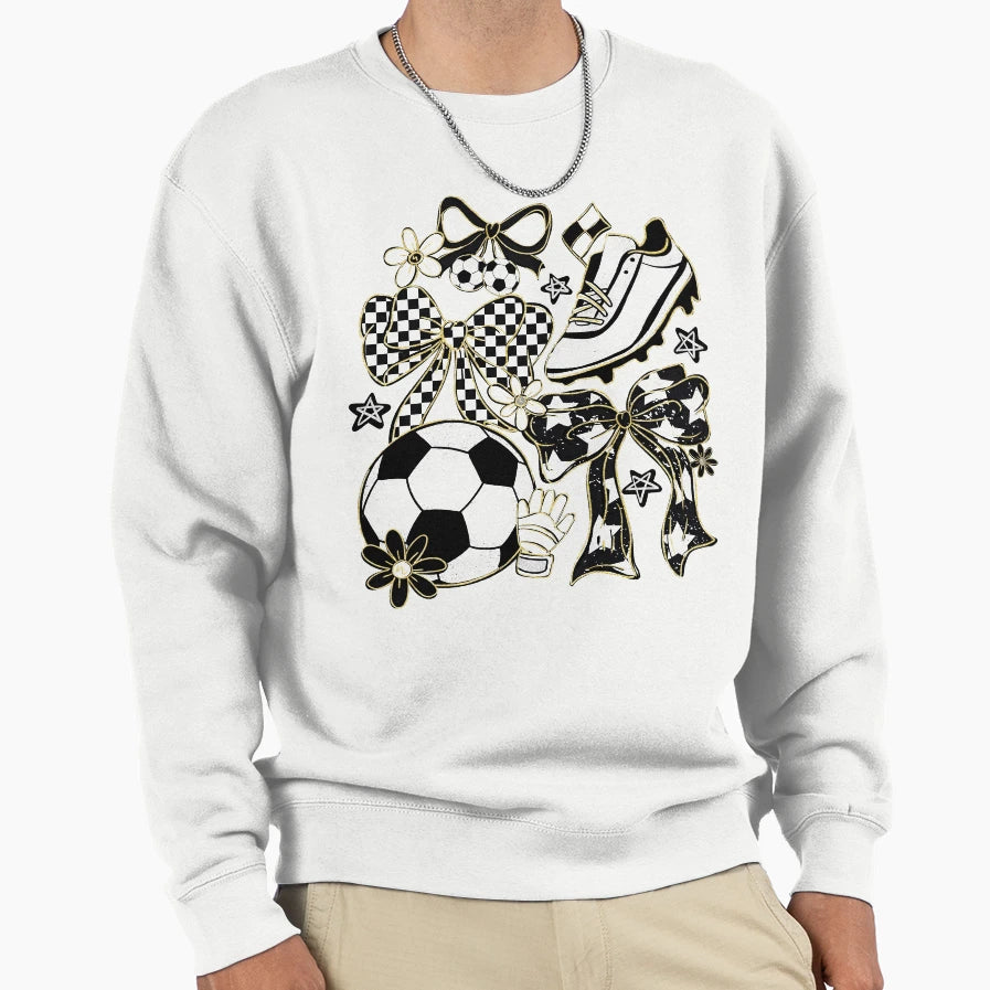 Coquette Soccer Sweatshirt - Trendy Graphic Unisex - T-Shirt, Sweatshirt, Hoodie
