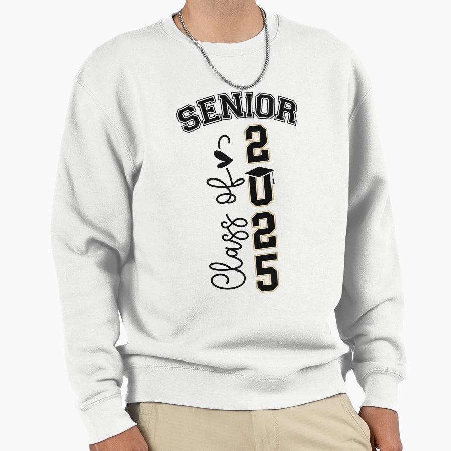 Senior Class 2025 Graduation Gift Sweatshirt - Custom Art Print Men Women - T-Shirt, Sweatshirt, Hoodie