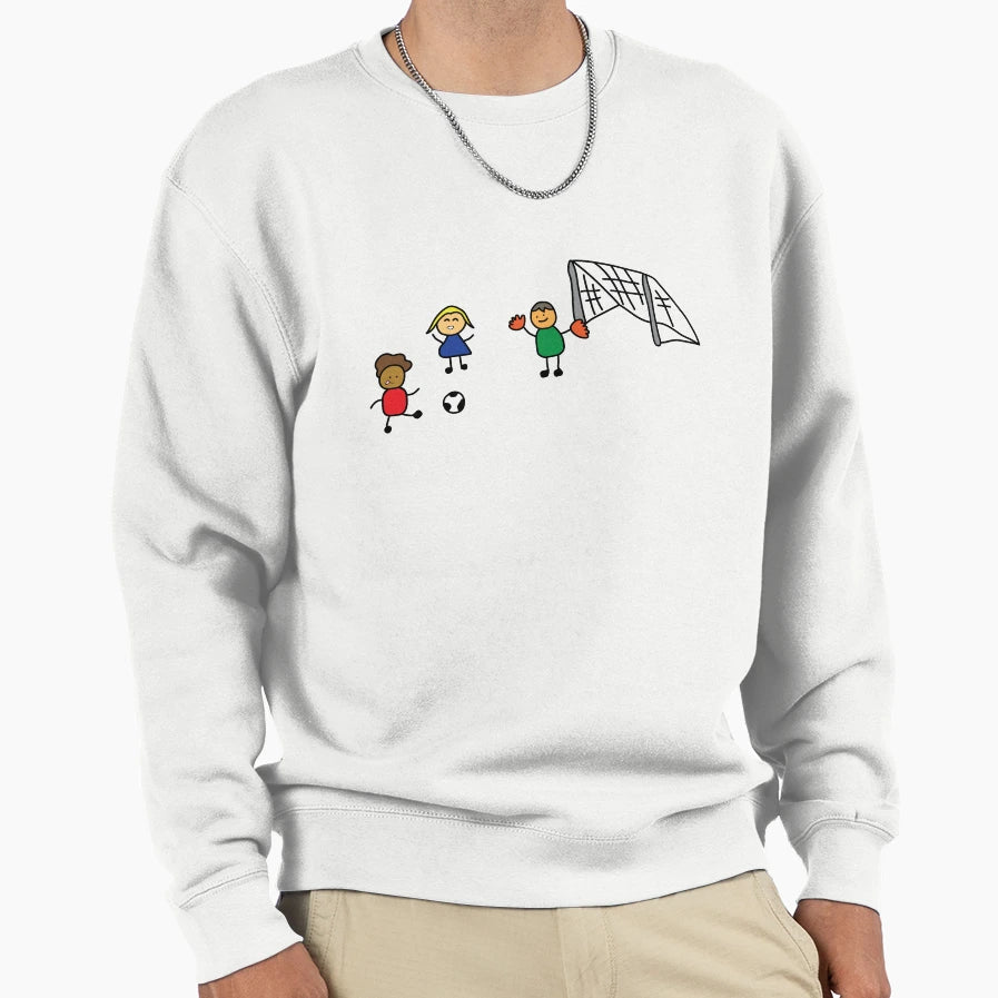 Playing Soccer Sweatshirt - Streetwear Style Unisex - T-Shirt, Sweatshirt, Hoodie
