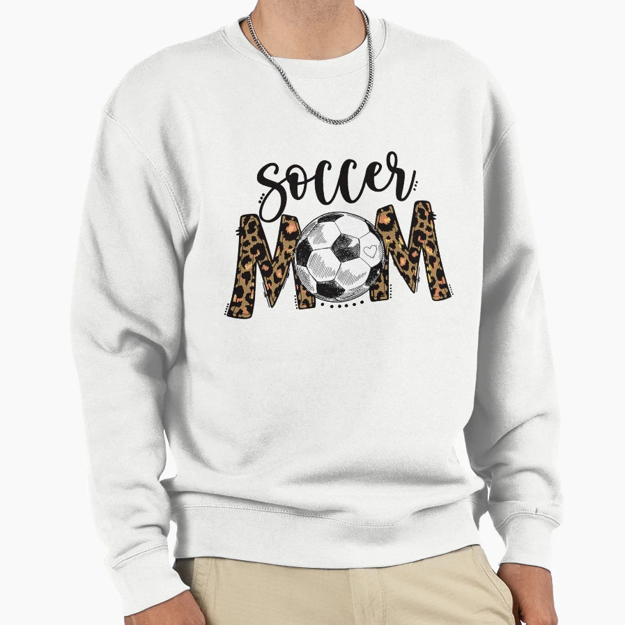 Soccer Mom Mom Life Soccer Game Day Sweatshirt - Trendy Graphic Unisex - T-Shirt, Sweatshirt, Hoodie