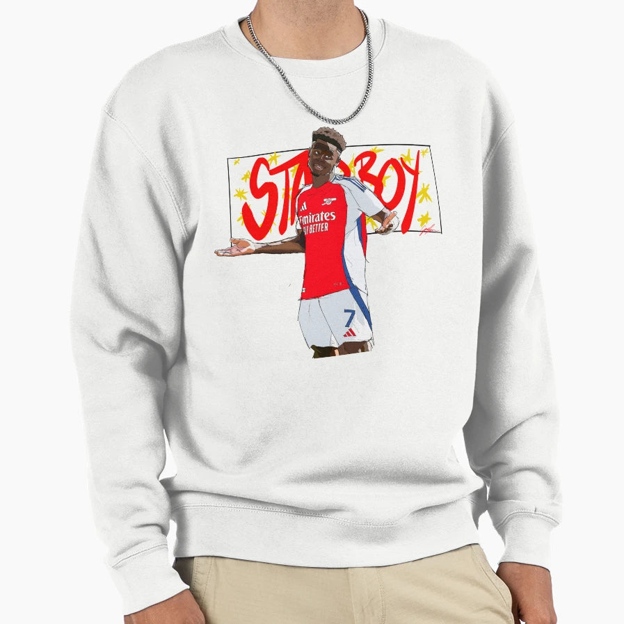 Bukayo Saka Sweatshirt - Novelty Apparel Unisex - T-Shirt, Sweatshirt, Hoodie