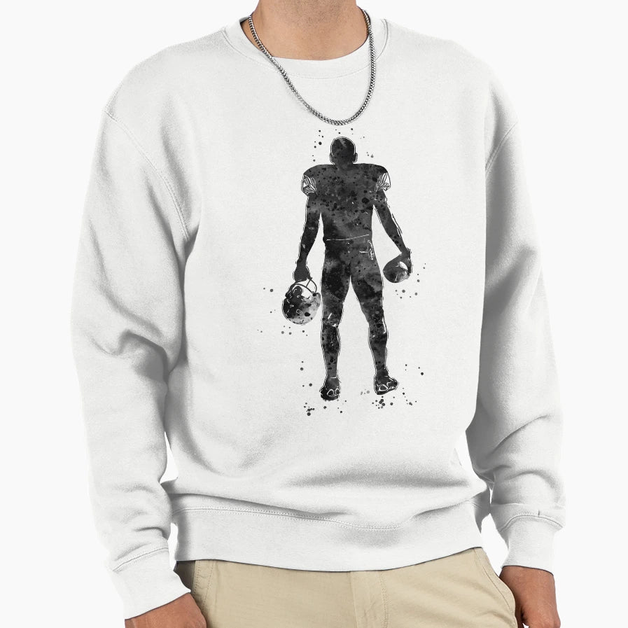 American Football Player Sweatshirt - Fun Novelty Design Men Women - T-Shirt, Sweatshirt, Hoodie