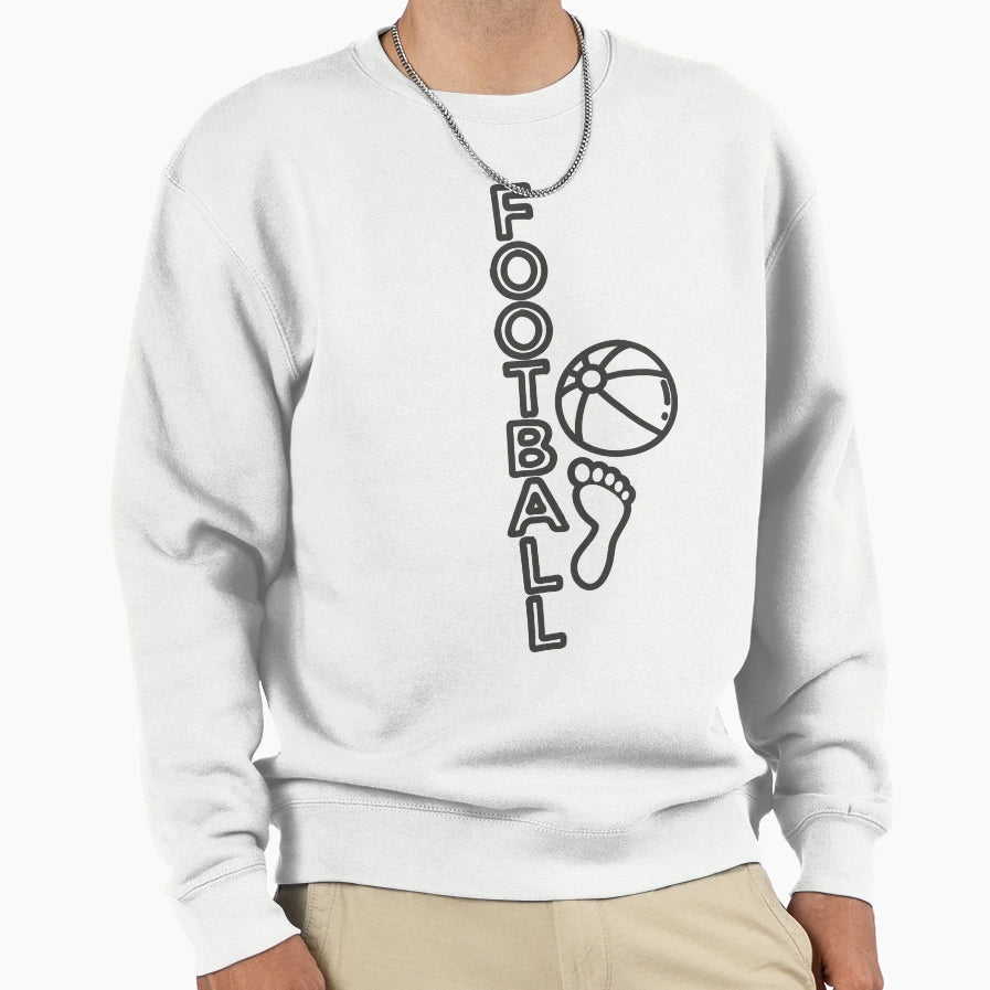 Football Foot And Ball Sweatshirt - Streetwear Style Men Women - T-Shirt, Sweatshirt, Hoodie