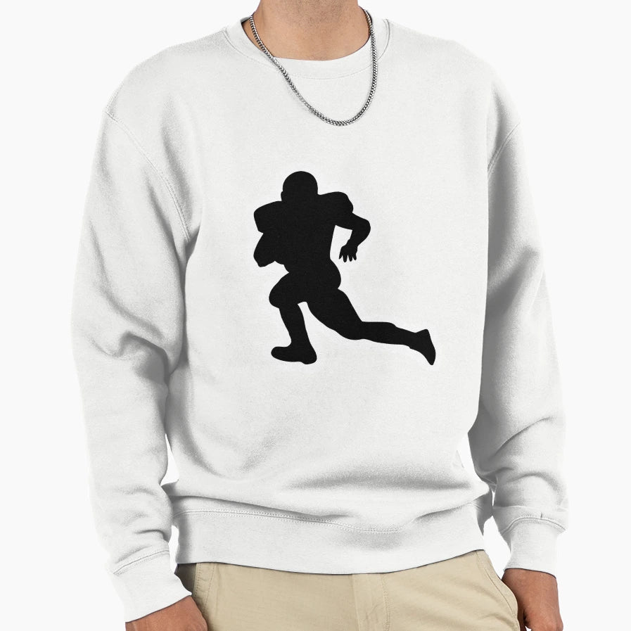 Football Player Sweatshirt - Minimalist Print Men Women - T-Shirt, Sweatshirt, Hoodie