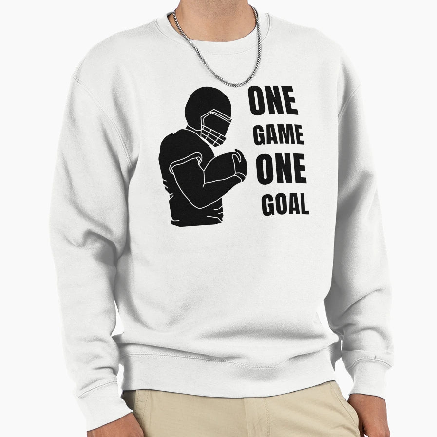 One Game One Goal Sweatshirt - Custom Art Print Men Women - T-Shirt, Sweatshirt, Hoodie