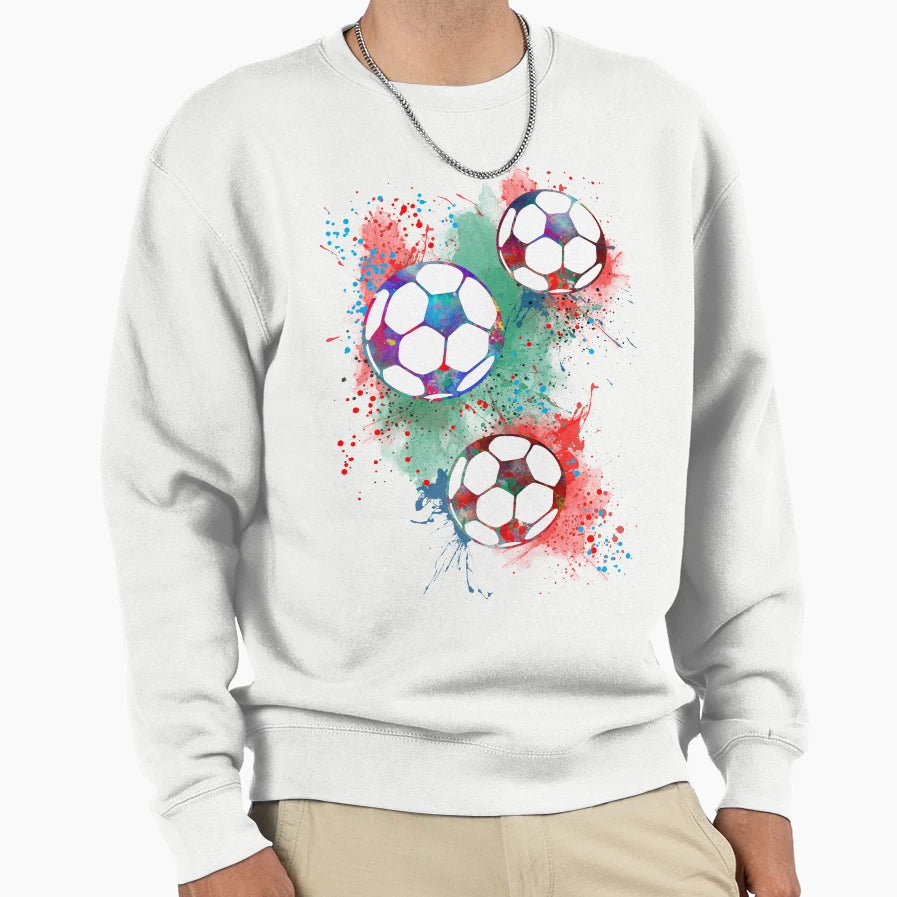 Soccer Ball Sweatshirt - Unique Graphic Men Women - T-Shirt, Sweatshirt, Hoodie