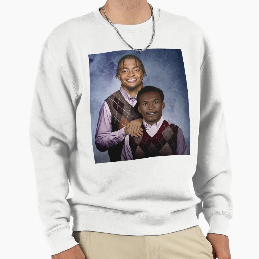 Justin Fields Garrett Wilson Sweatshirt - Trendy Graphic for Adults - T-Shirt, Sweatshirt, Hoodie