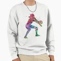 Volleyball Watercolor Painting Art Sweatshirt - Unique Graphic Unisex - T-Shirt, Sweatshirt, Hoodie
