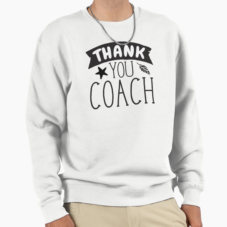 Thank You Coach Soccer Football Sweatshirt - Aesthetic Graphic Unisex - T-Shirt, Sweatshirt, Hoodie