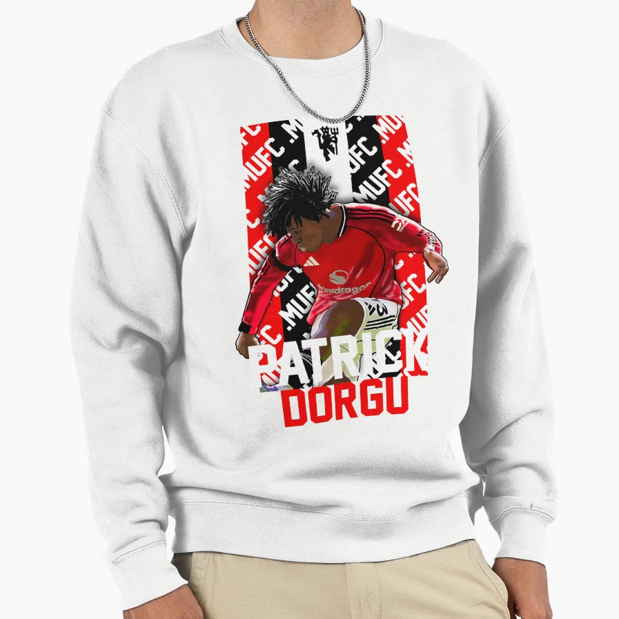 Patrick Dorgu Manchester United Sweatshirt - Streetwear Style Unisex - T-Shirt, Sweatshirt, Hoodie