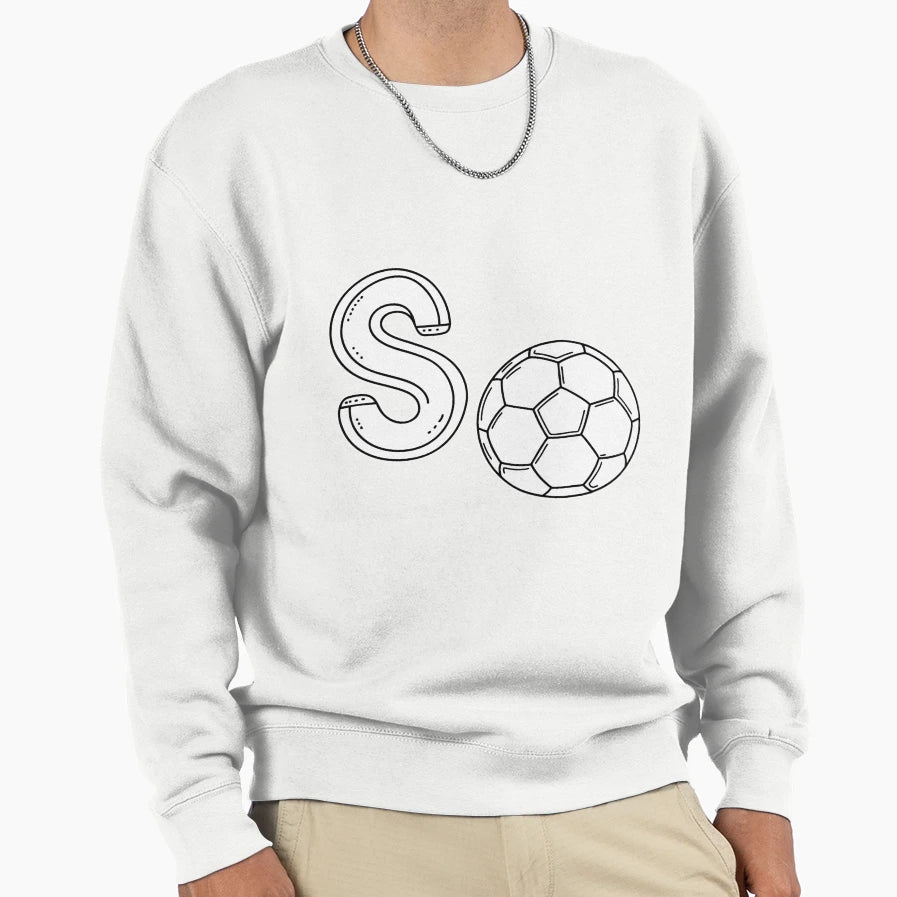 Illustration Letter S Stand Sweatshirt - Streetwear Style for Adults - T-Shirt, Sweatshirt, Hoodie