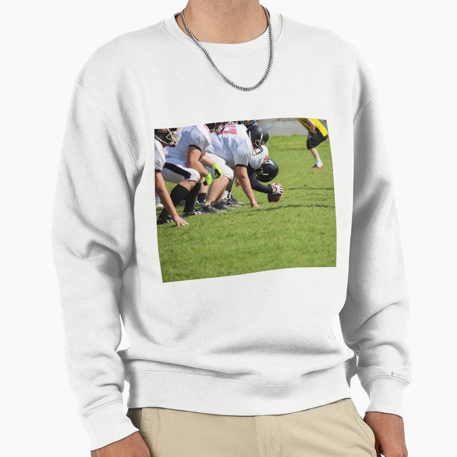American Football Players Field Sweatshirt - Novelty Apparel Unisex - T-Shirt, Sweatshirt, Hoodie