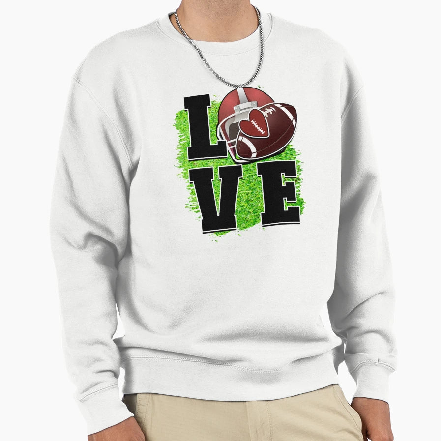 Love Football Day Sweatshirt - Aesthetic Graphic Men Women - T-Shirt, Sweatshirt, Hoodie