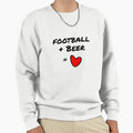 Football Beer Love Sweatshirt - Aesthetic Graphic for Adults - T-Shirt, Sweatshirt, Hoodie