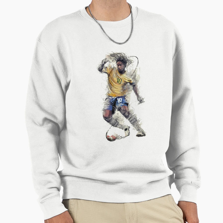 Brazilian Football Player From Barcelona Sweatshirt - Graphic Print Unisex - T-Shirt, Sweatshirt, Hoodie