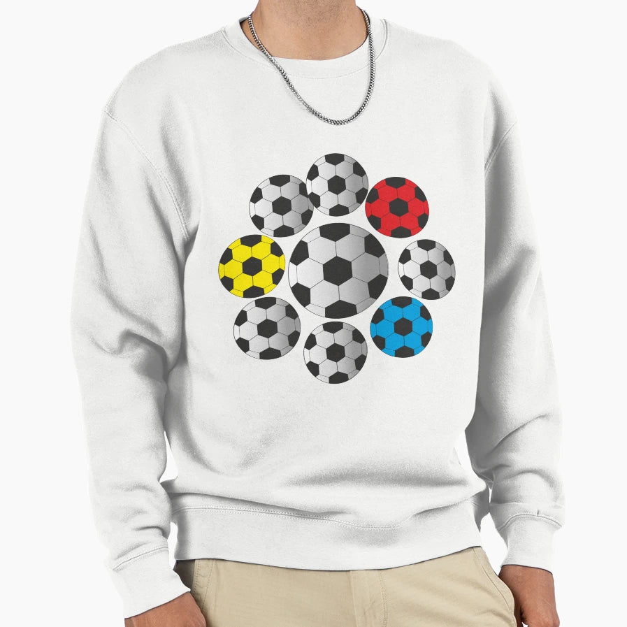 Colourful Football Sweatshirt - Fun Novelty Design Men Women - T-Shirt, Sweatshirt, Hoodie