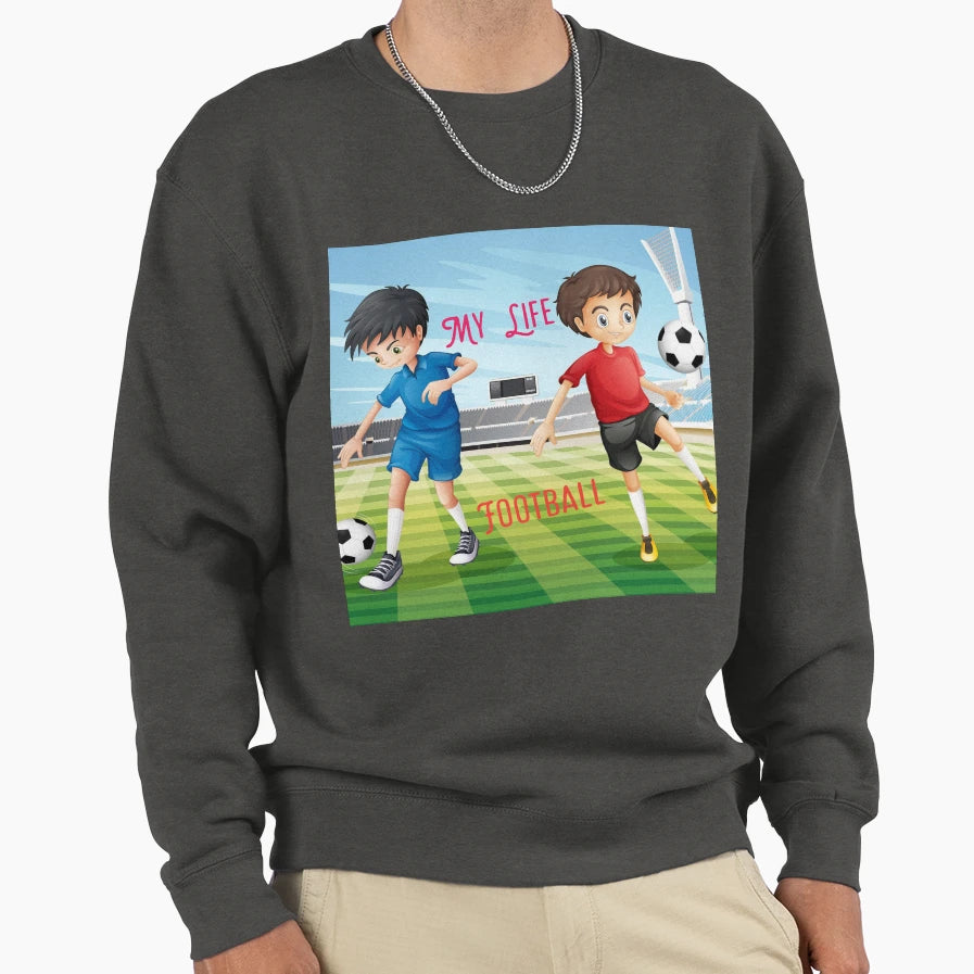Football Creative Sweatshirt - Novelty Apparel for Adults - T-Shirt, Sweatshirt, Hoodie