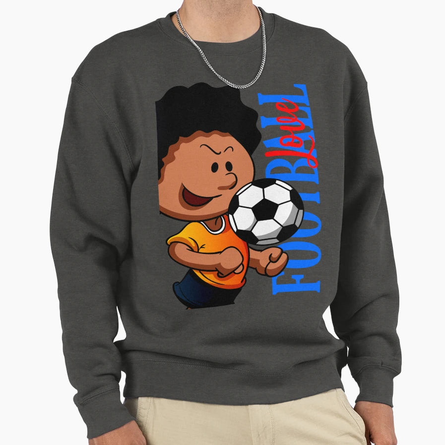 Football Love 02 Sweatshirt - Minimalist Print for Adults - T-Shirt, Sweatshirt, Hoodie