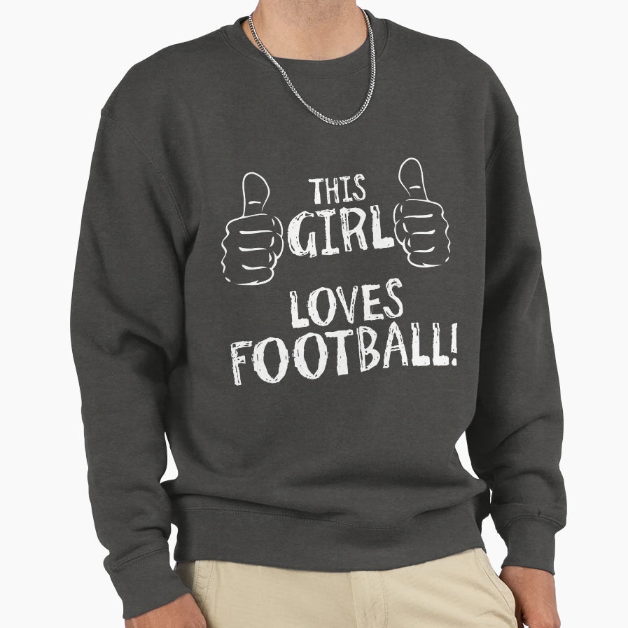 This Loves Football Sweatshirt - Custom Art Print Unisex - T-Shirt, Sweatshirt, Hoodie