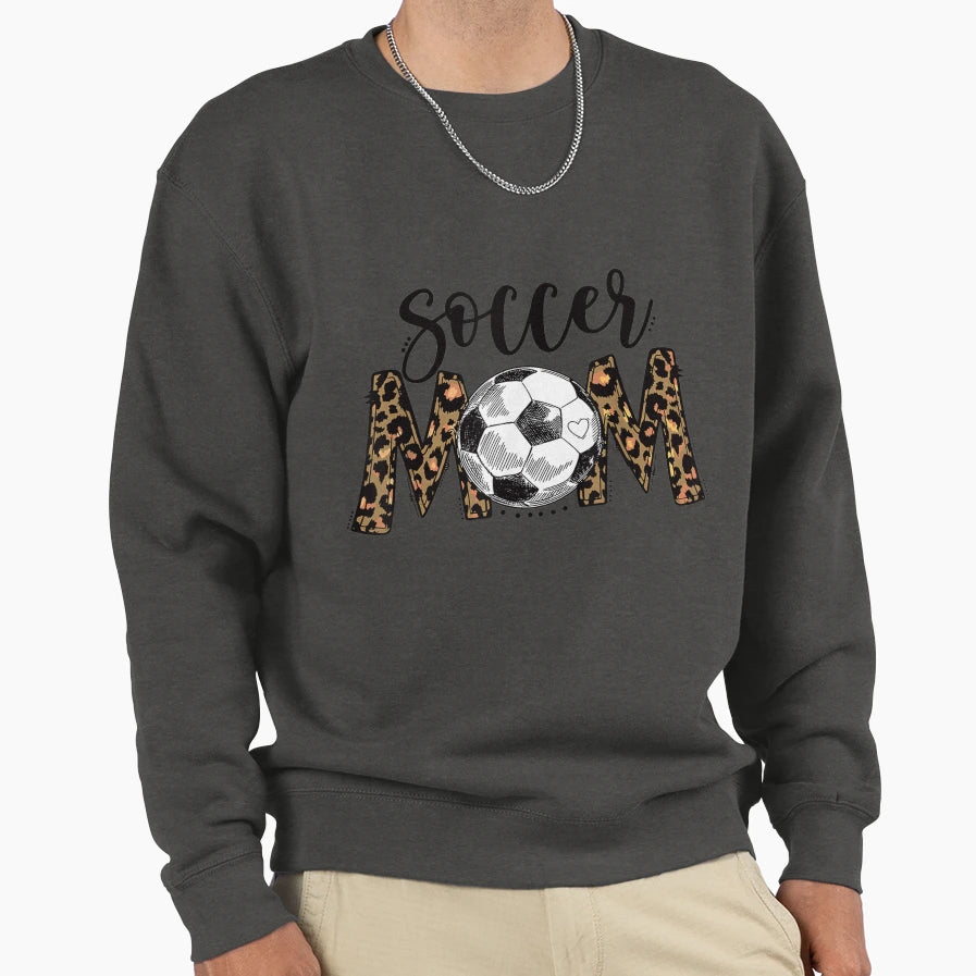 Soccer Mom Mom Life Soccer Game Sweatshirt - Minimalist Print Men Women - T-Shirt, Sweatshirt, Hoodie