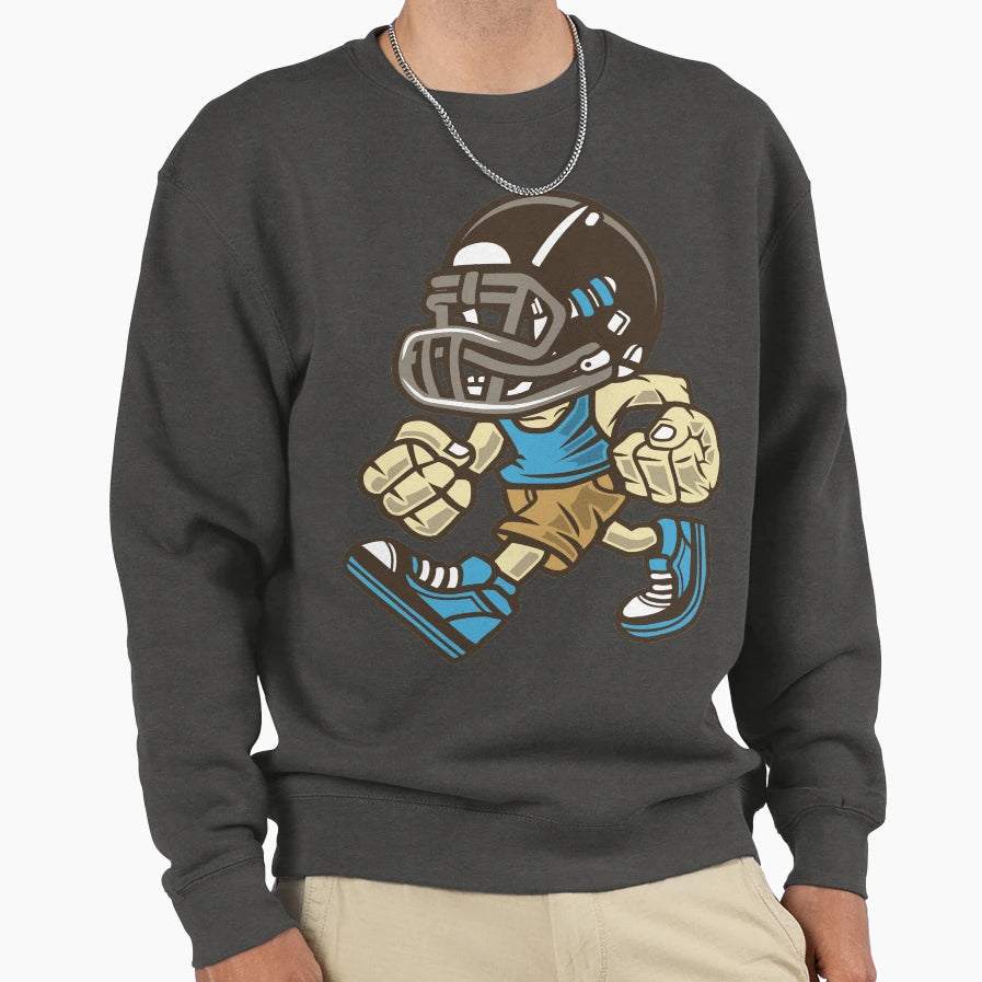 Football Player Sweatshirt - Streetwear Style Men Women - T-Shirt, Sweatshirt, Hoodie