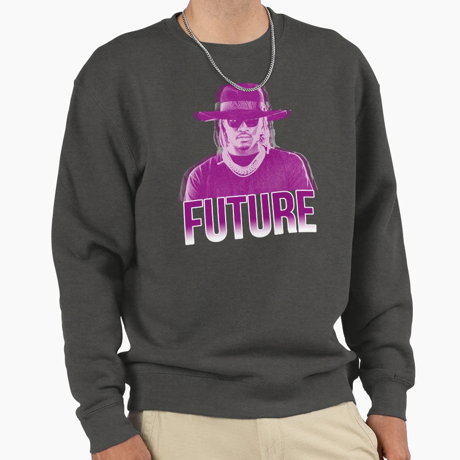 Purple Future Sweatshirt - Fun Novelty Design Men Women - T-Shirt, Sweatshirt, Hoodie