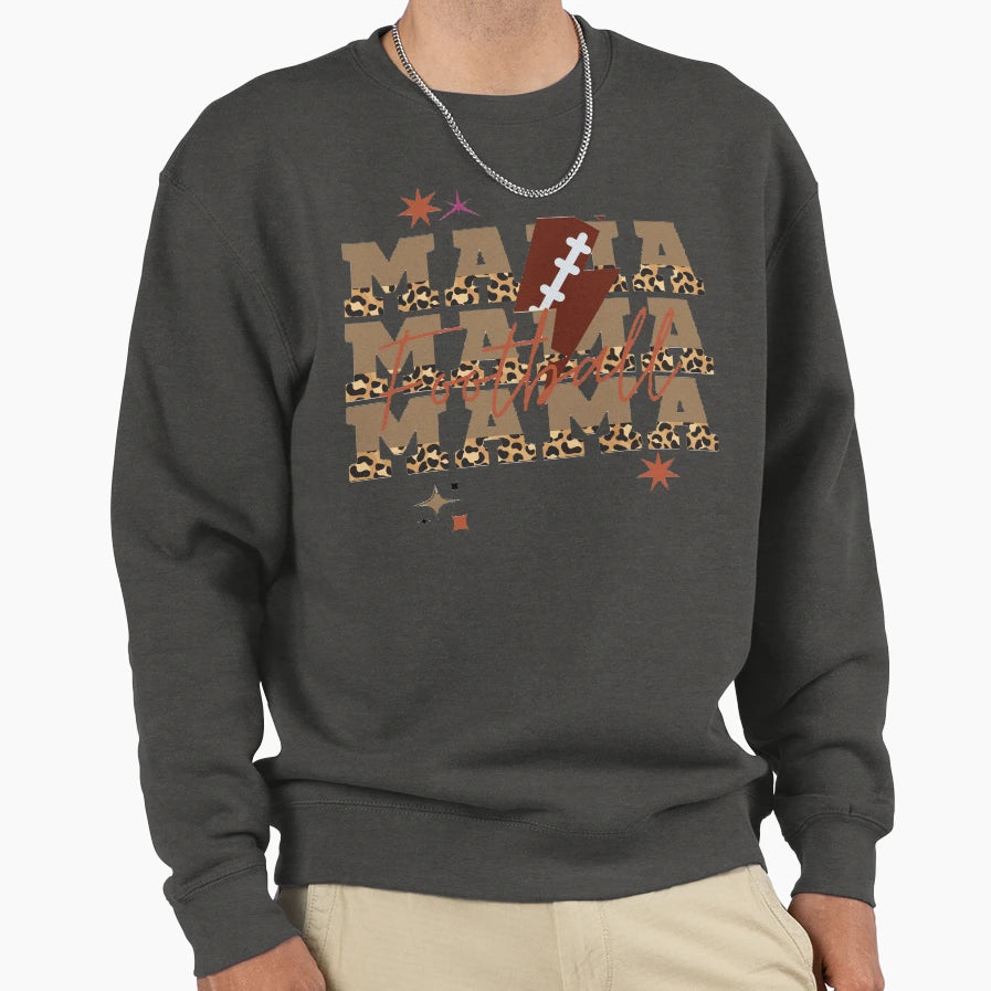 Football Mama Sweatshirt - Streetwear Style for Adults - T-Shirt, Sweatshirt, Hoodie