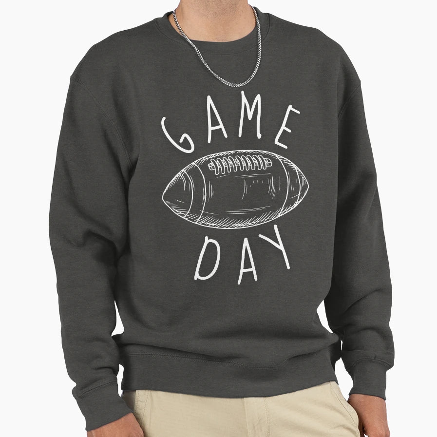 Game Day Football Sweatshirt - Trendy Graphic for Adults - T-Shirt, Sweatshirt, Hoodie