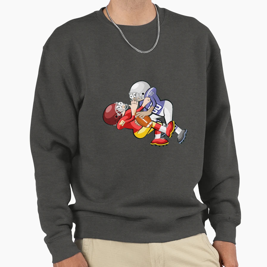 American Football Cartoon 20 41 Sweatshirt - Aesthetic Graphic Unisex - T-Shirt, Sweatshirt, Hoodie