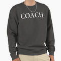 Coach Typography Mom Grandma Sweatshirt - Streetwear Style Men Women - T-Shirt, Sweatshirt, Hoodie