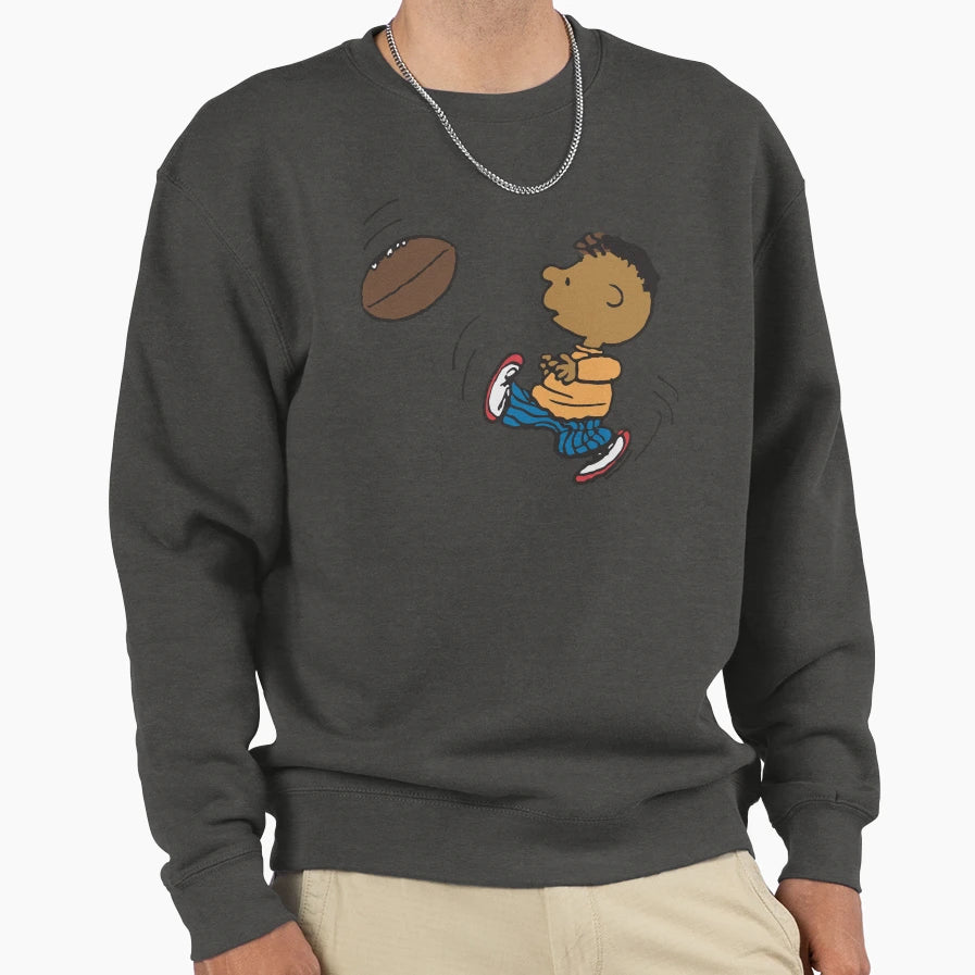 Franklin Play Football Comic Sweatshirt - Casual Everyday Wear Men Women - T-Shirt, Sweatshirt, Hoodie