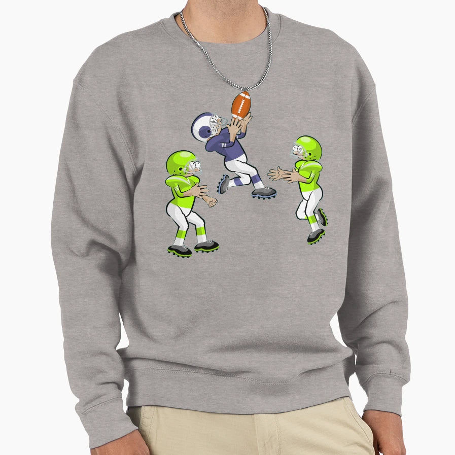 American Football Cartoon 33 41 Sweatshirt - Novelty Apparel Men Women - T-Shirt, Sweatshirt, Hoodie