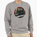 Football Season Red Art Helmet Sweatshirt - Novelty Apparel Men Women - T-Shirt, Sweatshirt, Hoodie