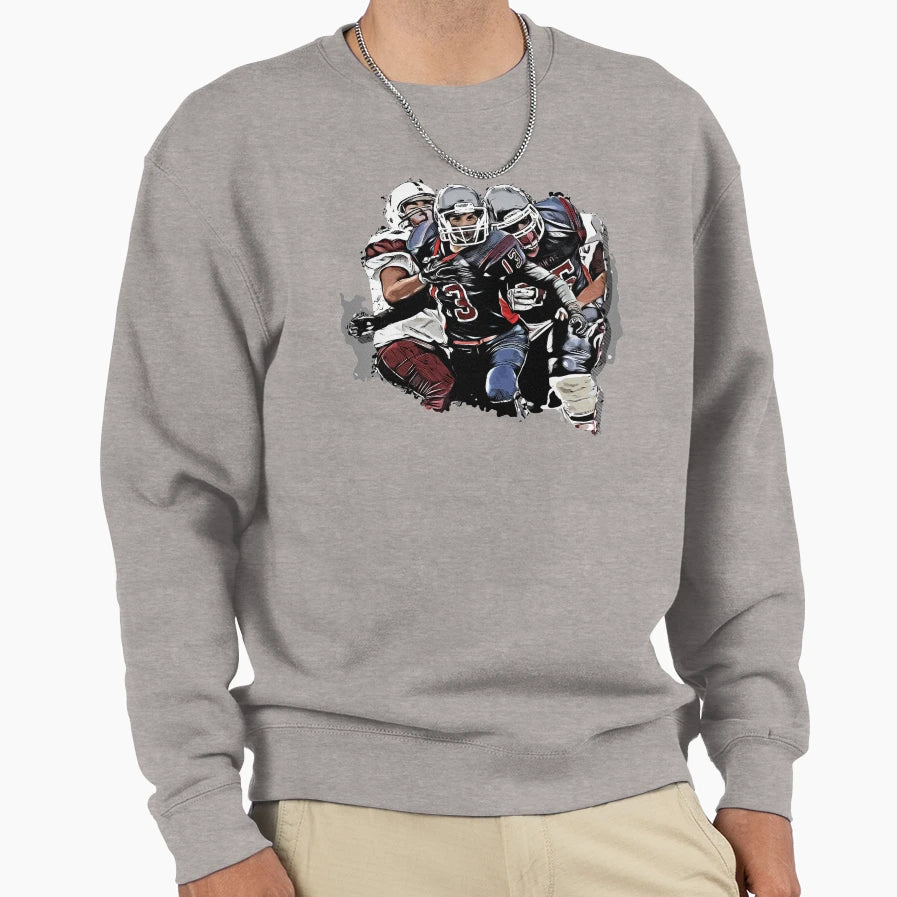 Football Fantasy Game Clipart Sports Sweatshirt - Unique Graphic Men Women - T-Shirt, Sweatshirt, Hoodie