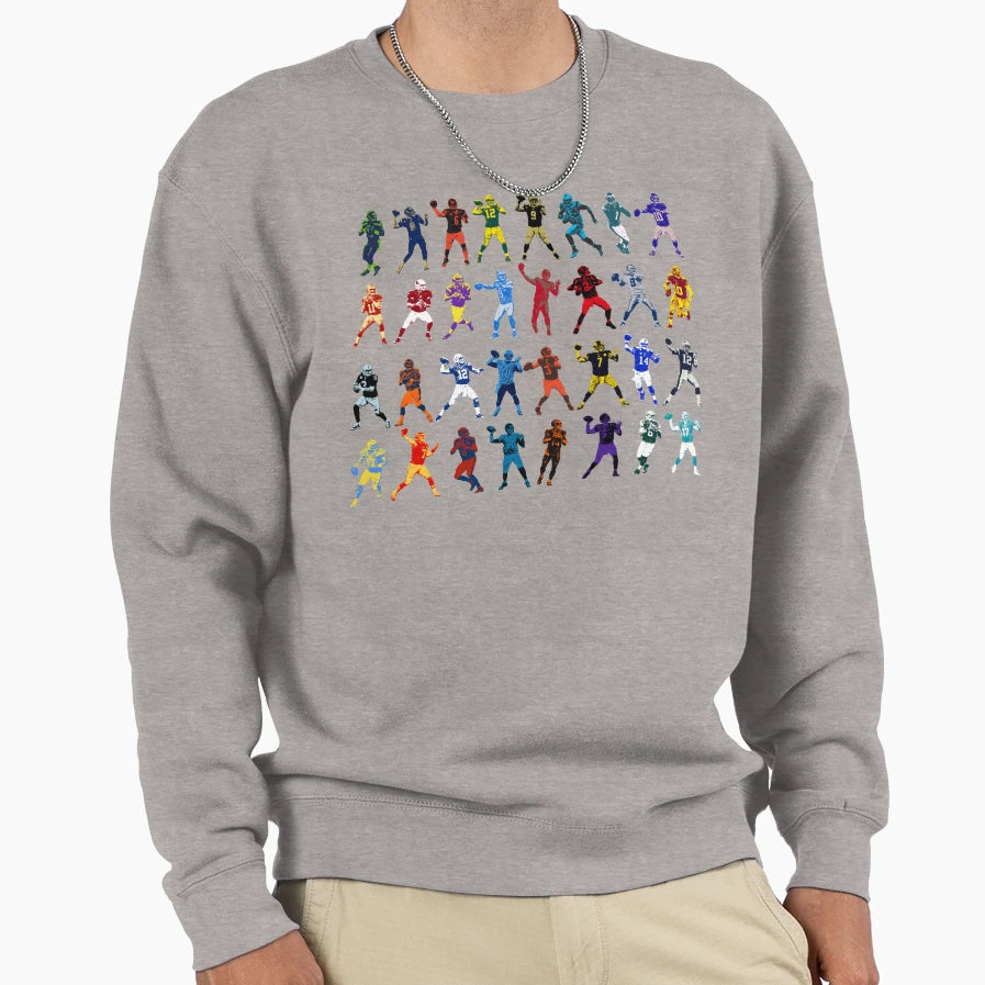 Quarterback Club Sweatshirt - Custom Art Print for Adults - T-Shirt, Sweatshirt, Hoodie
