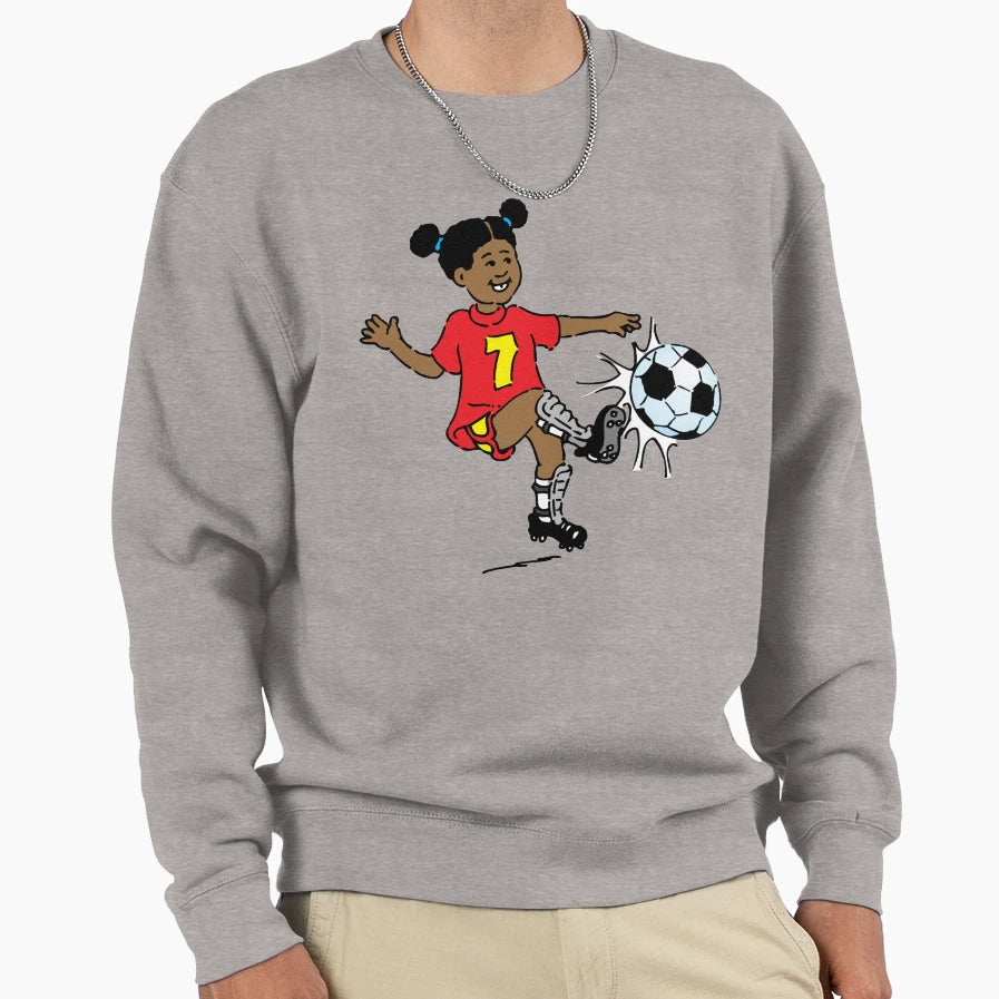 Playing Soccer Sweatshirt - Unique Graphic for Adults - T-Shirt, Sweatshirt, Hoodie
