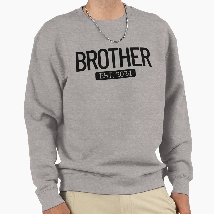 Brother Est 2024 New Bigger Brother Sweatshirt - Fun Novelty Design Unisex - T-Shirt, Sweatshirt, Hoodie