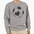 Soccer Heart Soccer Mom Gifts Sweatshirt - Unique Graphic Unisex - T-Shirt, Sweatshirt, Hoodie