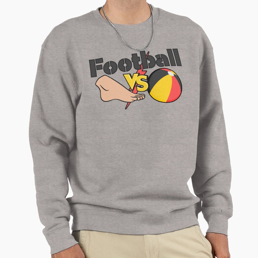 Football Foot And Ball Sweatshirt - Unique Graphic Unisex - T-Shirt, Sweatshirt, Hoodie