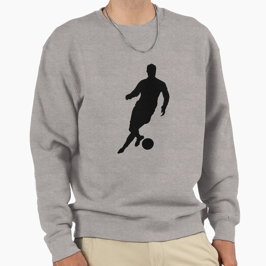 Soccer Player Sweatshirt - Minimalist Print for Adults - T-Shirt, Sweatshirt, Hoodie